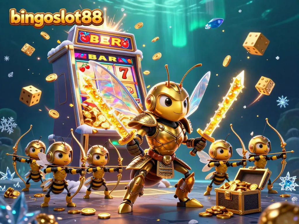 Bermain di bingoslot88 dengan ilustrasi 3D luar biasa dari simbol jackpot dan karakter unik.