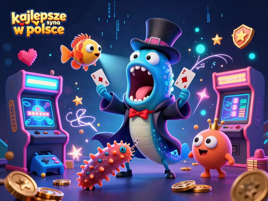 Experience the thrill of najlepsze kasyna w polsce with an enchanting display featuring a bioluminescent eel magician.