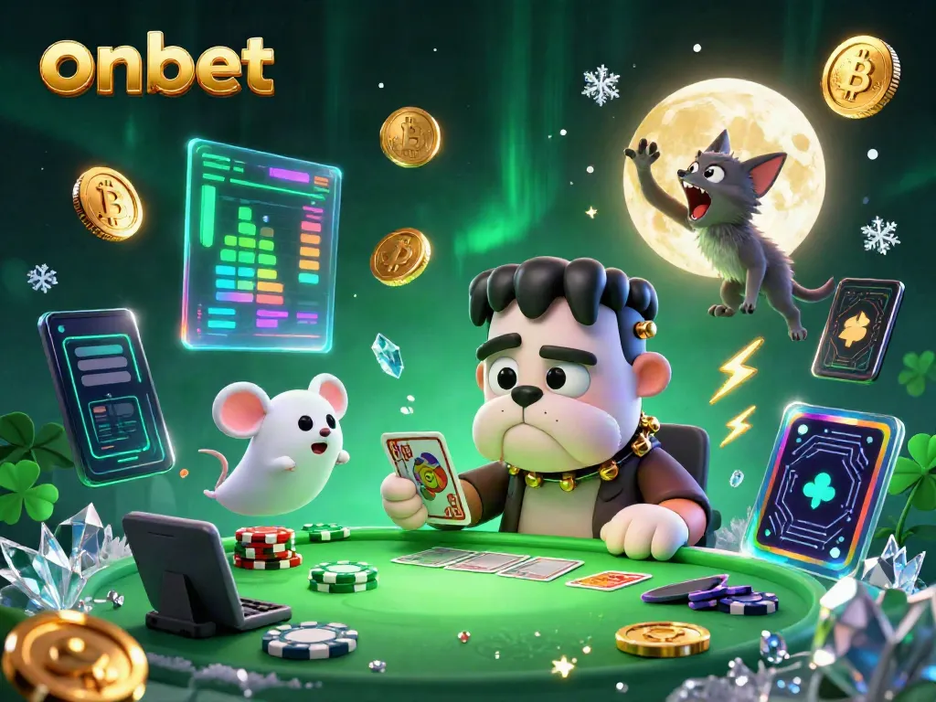 Engage in thrilling gameplay at onbet with lively characters and crypto-inspired elements.