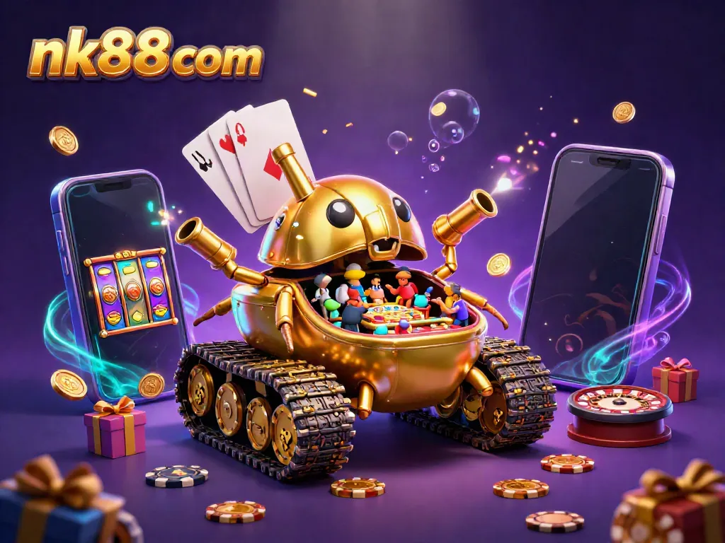 Experience excitement with nk88 com's vibrant casino atmosphere in a gold beetle tank.