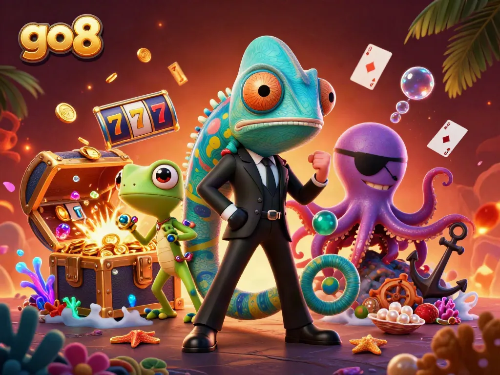 Spin lucky 7s in a vibrant go8-themed casino adventure with captivating underwater treasures.