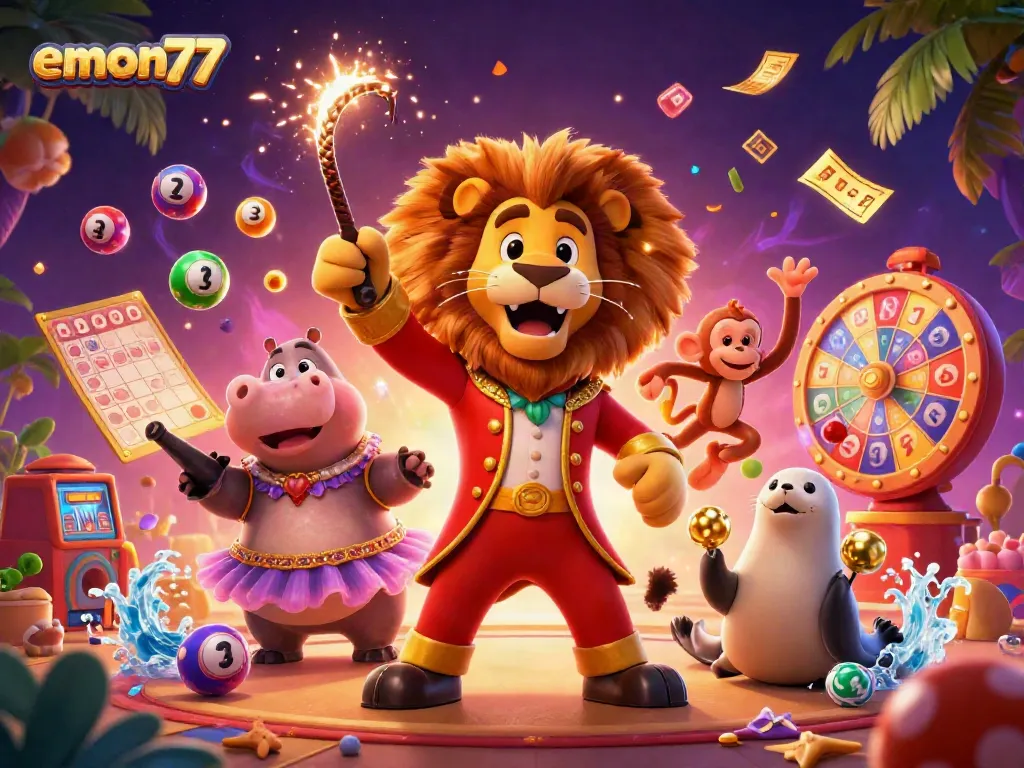 Engage with thrilling games at emon77 featuring vibrant characters and exciting casino elements.