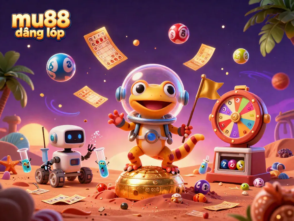 Experience excitement with mu88 đăng nhập in a colorful, dynamic casino adventure illustration.
