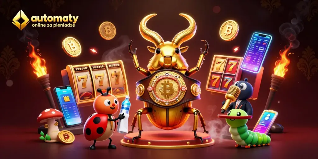 Spin with automaty online za pieniadze enjoying jackpots surrounded by bright crypto elements.
