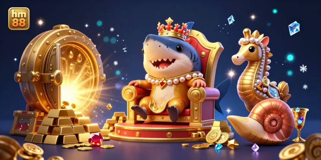 Experience the thrill of casino gaming with hm 88 as a fierce hamster king oversees overflowing treasures.